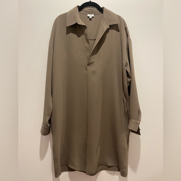 Vince Dresses & Skirts - Vince Green Oversized knee length silk dress size M